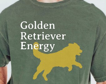 Golden Retriever Energy Shirt, Funny Golden Dad Gift, Golden Retriever Dog Lovers T-Shirt, Gift for Golden Mom, Funny Golden Retriever Gifts