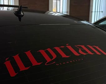 Autosticker Aufkleber - Illyrian bloodline Shqiponja Shqipe Shqiptar Albanisches Design Autozubehör KFZ Tuning Kosovo Folierung