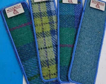 Zakładka do książki Harris Tweed, oryginalna szkocka wełna, podszewka bawełniana, ręcznie robiona z Hebrydów
