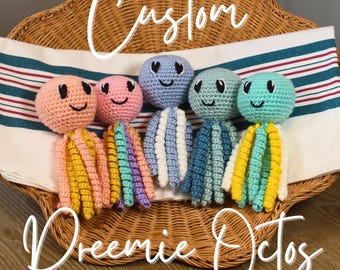 NICU Crochet Octopus | Preemie Crochet Octopus | Custom Colors | Gift for Premature & Newborn Babies