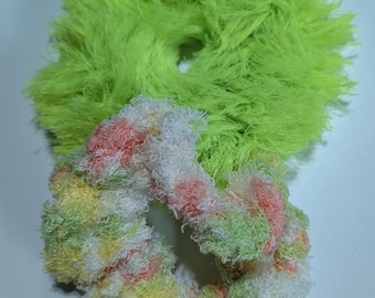 Set of 2 Crocheted hair scrunchies
