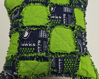 Seattle Seahawks rag pillow