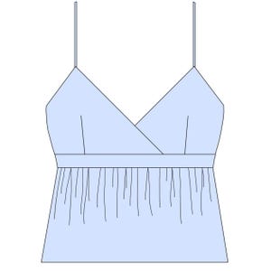 Eva Babydoll-topp PDF digitalt sömnadsmönster | Storlekar XS-4XL | Söt sommartopp för dam och flickor | Direkt nedladdning bild 5