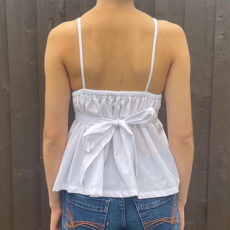 Eva Babydoll-topp PDF digitalt sömnadsmönster | Storlekar XS-4XL | Söt sommartopp för dam och flickor | Direkt nedladdning bild 4