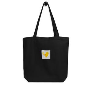 Dancing Cat Embroidered Tote – Cute, Minimal & Eco-Friendly