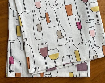 Wine Bar Tea Towel - Kitchen Towel - Dishcloth