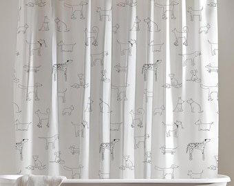 Rose Tattoo Print Shower Curtain | Vintage Traditional American
