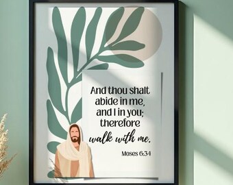 Walk with me 2026 Youth Theme LDS Young Women/ Men Wall Poster Digital File