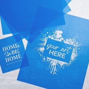 Custom reusable Screened Stencil, your artwork, various sizes