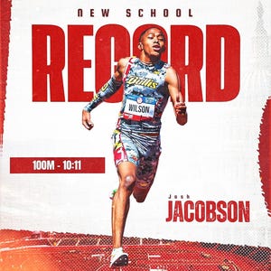 Canva Sports Graphic Design Template - School Record/Track