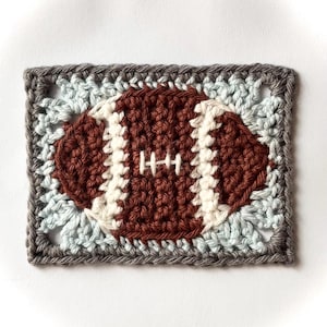 Solid Football Granny Rectangle Crochet Pattern