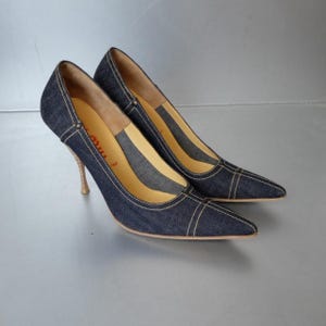 Miu Miu Denim Heel - Etsy