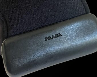 Vintage Prada Minimalist Black Shoulder Bag Tote