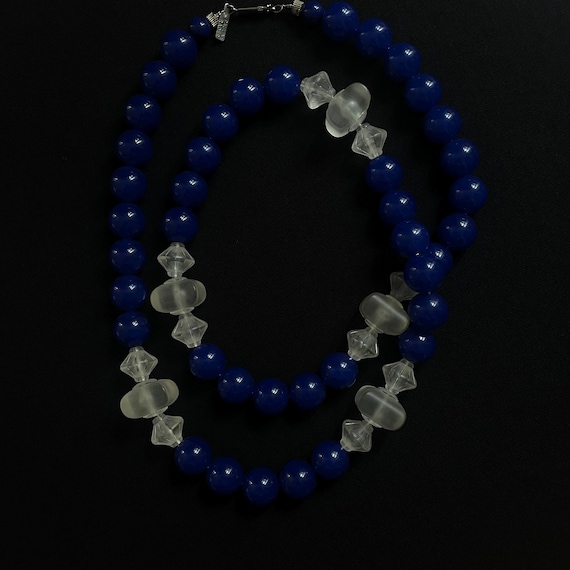 Vintage Pauline Rader Cobalt & Frosted Lucite Sta… - image 11
