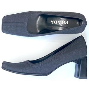 Prada Vintage Square Toe - Etsy