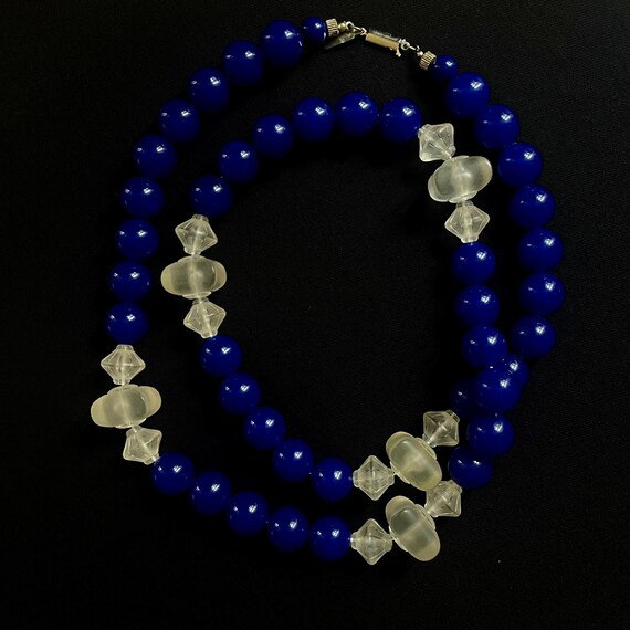 Vintage Pauline Rader Cobalt & Frosted Lucite Sta… - image 10