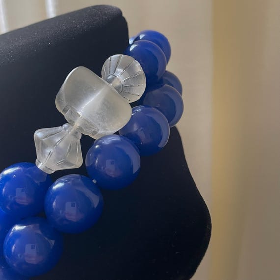 Vintage Pauline Rader Cobalt & Frosted Lucite Sta… - image 7