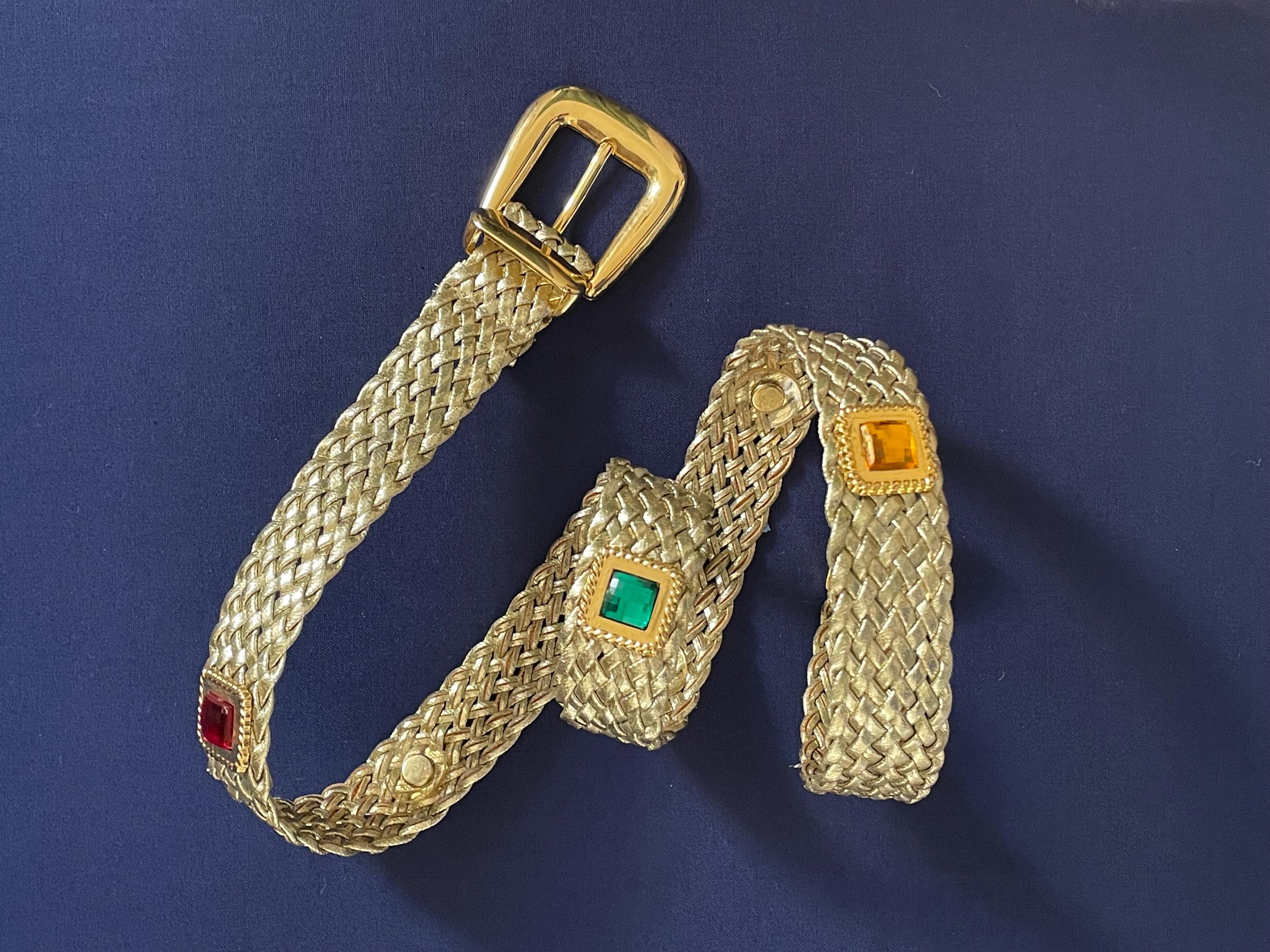 YSL gold and silver flip belt buckle Ysl Belt Buckle - Etsy main image 3