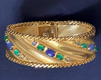 Bracelet Souple Signé Grosse Germany 1961 En Plaqué Or - Occasion