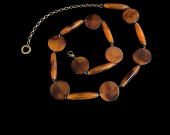 Vintage Marbled Lucite Disc Belt