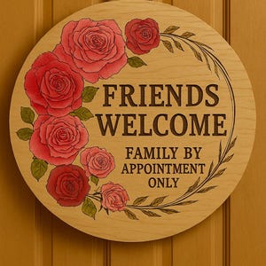 Wood-Burned Welcome Sign Gift Coated in Resin