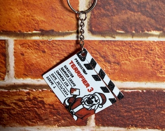 Terrifier 3 Movie Slate Keychain