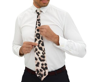Cravate En Soie Motif Léopard Pour Homme - Élégante, Pour Mariage, Affaires, Occasions Formelles