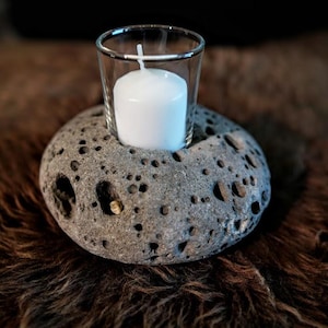Stone Candle Holder