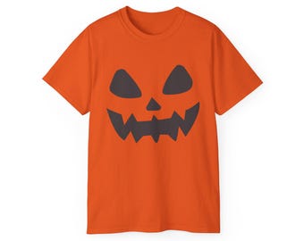 Comfort Colors® Pumpkin Face Shirt - Retro Pumpkin Face Shirt - Fall Spooky pumpkin Shirt - Spooky Season Halloween Shirt - Fall Pumpkin