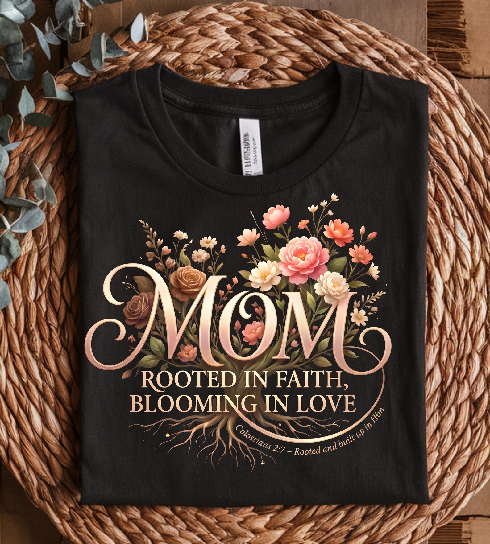 Christian Mother’s Day Png,blessed Mom Floral Design,proverbs 31 Mom ...