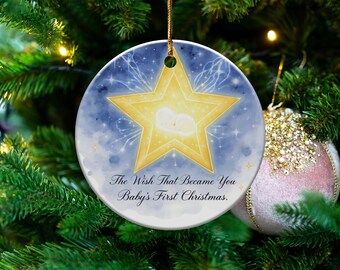 Baby's First Christmas Star Ornament, Keepsake Gift