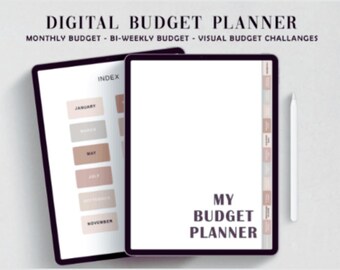 Digital Budget Planner Financial Plan | Expense Tracker, Savings Goals & Money Management Template
