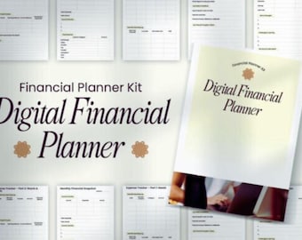 Monthly Budget Financial Planner | Expense Tracker, Savings Goals & Money Management Template