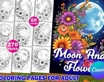 Bloom & Relax A Flower Coloring Book for Adults