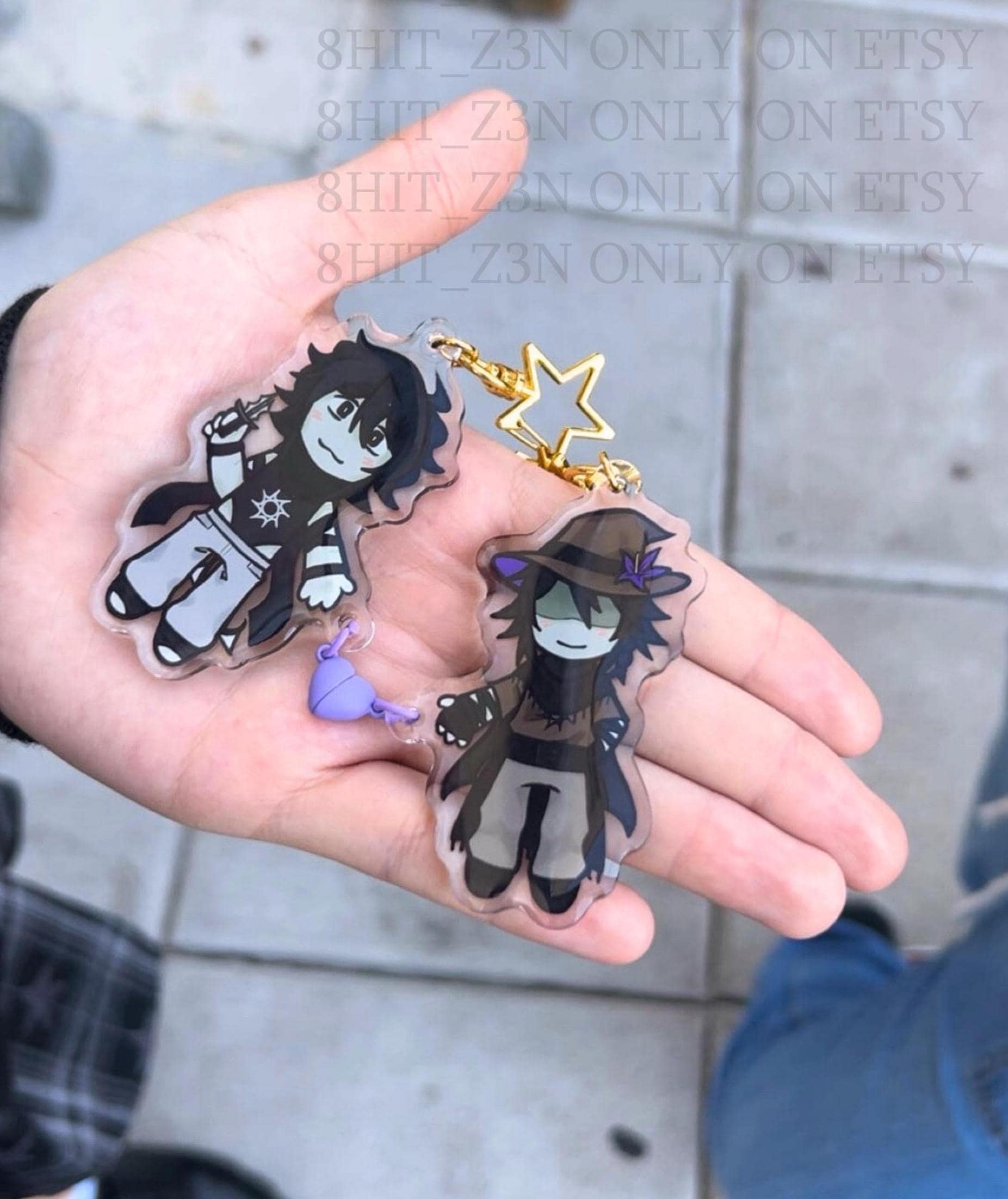 未開封 INNO X D/STANS Keychain チェイスカーチャンス FORSAKEN Acrylic Keychains Magnetic 3'' - Roblox Chance Itrapped