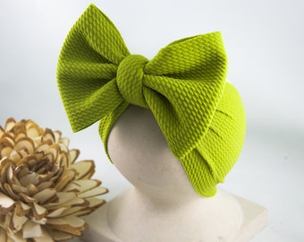 Pistachio Green Baby/Toddler Headwrap Bows | Baby Headband | Toddler Headwrap | Green Hair Bows | Photography Prop | Gift for mother