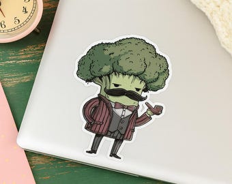 Mafia Broccoli Sticker: Funny Vinyl Decal for Foodies