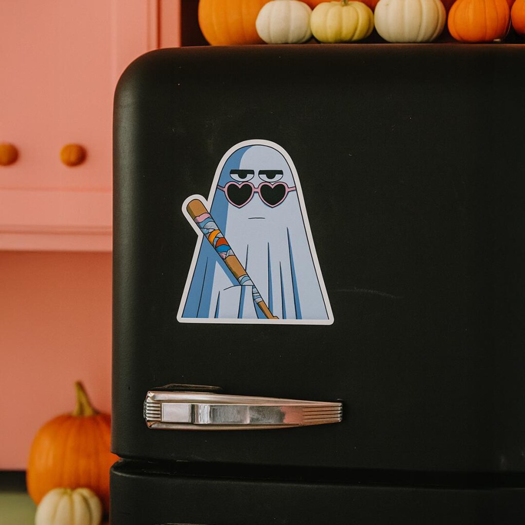 Pastel Ghost Magnet | Spooky Halloween Fridge Decor - Etsy