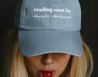 Gorra de papá Smut de BookTok: gorra con frase divertida sobre lectura