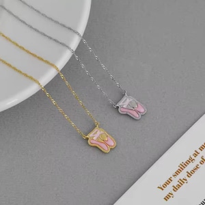 Ballerina Shoes Pendant Necklace
