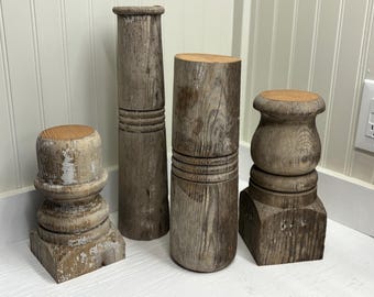 Antique Architectural Salvage Victorian Porch Post Pieces - Choice