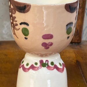 Vintage Ceramic Large Double Egg Cup