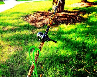 fishing rod holders for cats Kid Casters Cat Caster Pole Toy | Tangle Free & Easy to Store. Includes Two Interchangeable Teaser Toys This 24x8x10 assembled rack is made from thick starboard marine grade plastic Catfishing Rod Holder - Etsy