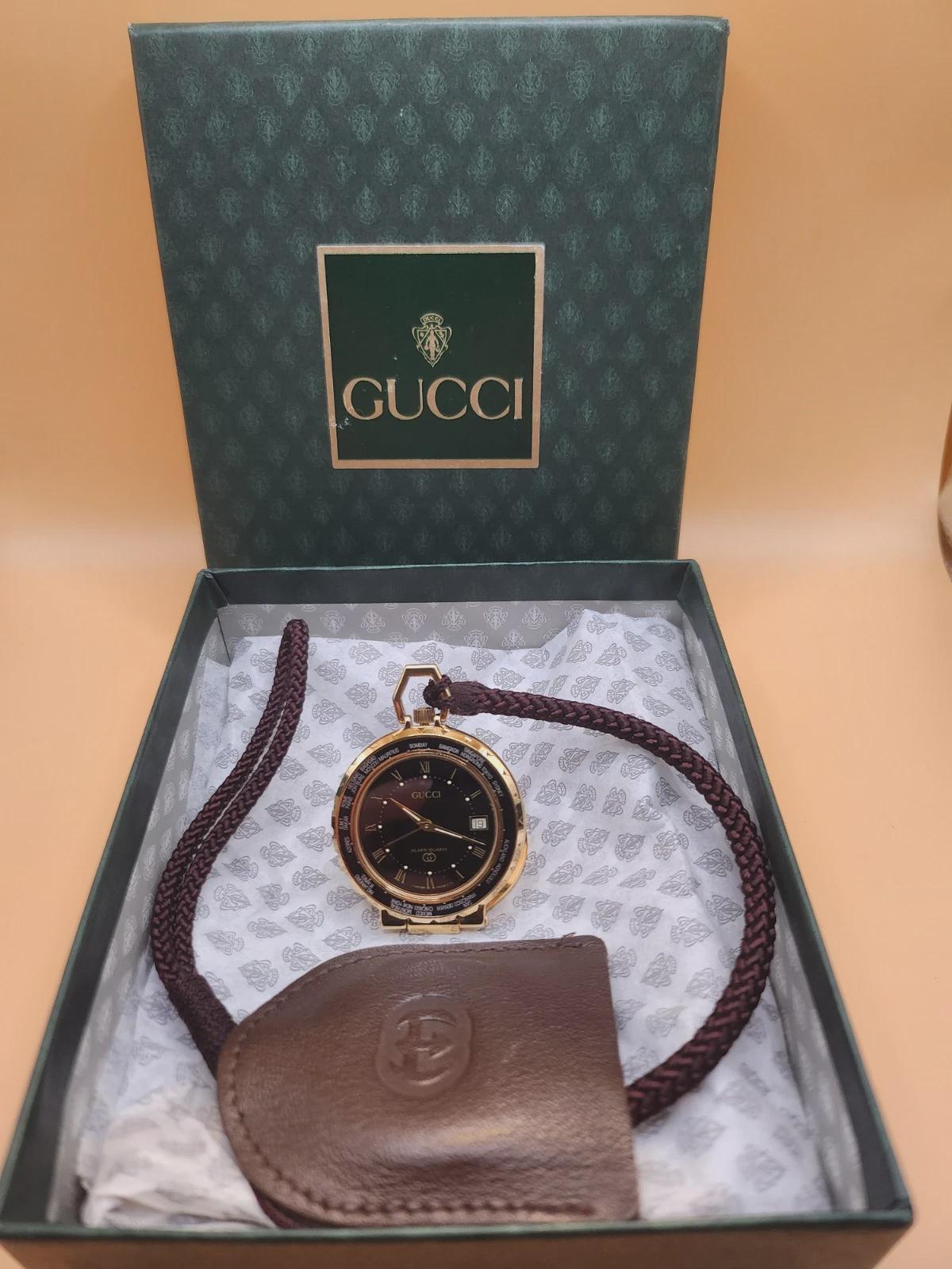 Mint GUCCI World Travel Pocket Alarm Watch New Battery and Service