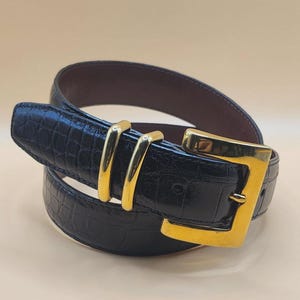 Vintage Mens Alligator Belt - Etsy display picture 3