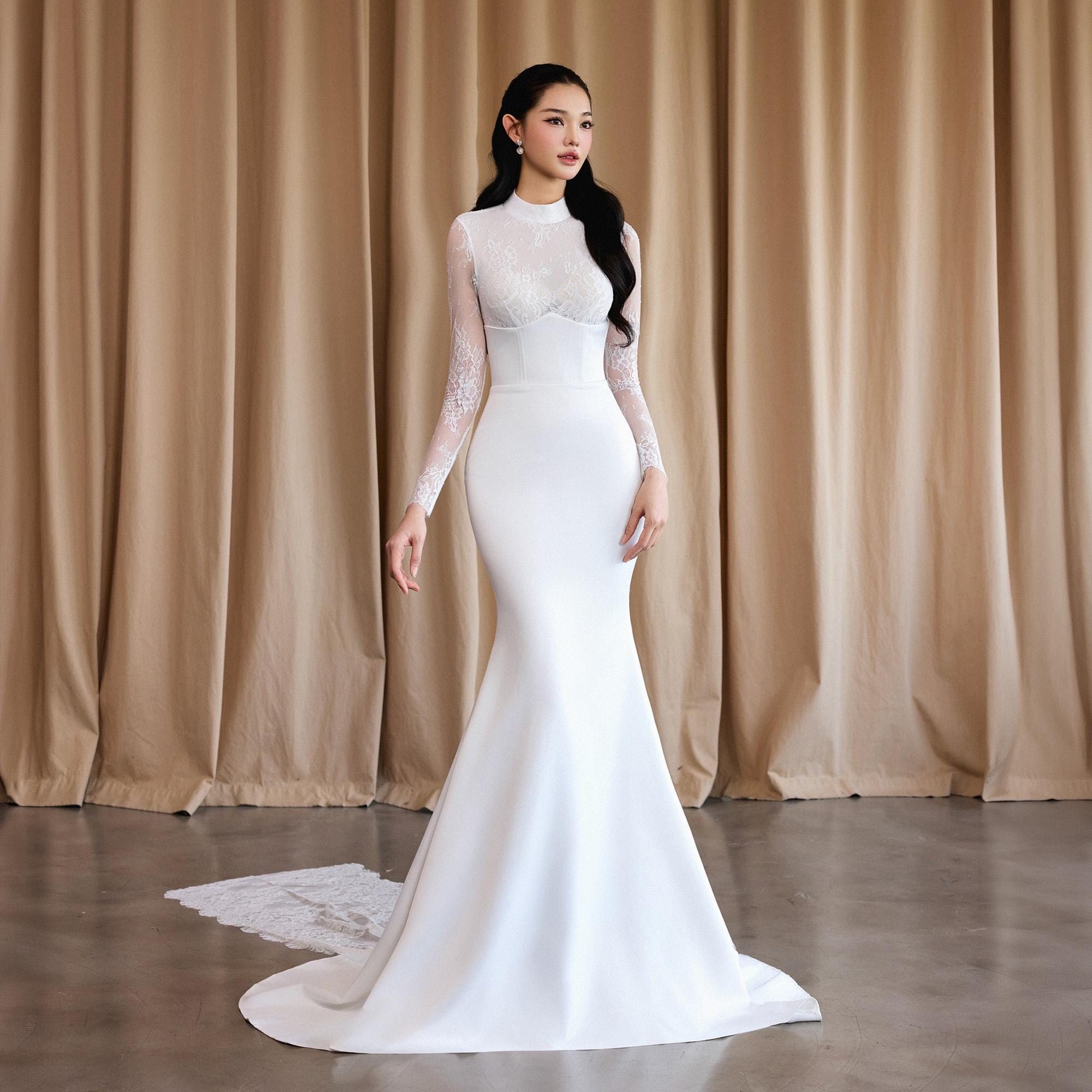 Modest Wedding Dress Mermaid - Etsy