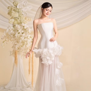 chinese dress ladies Davinci Bridal 50660 Size 12 Ivory/Blush Fitted Lace Wedding Dress Sheer Straps Bridal Gown