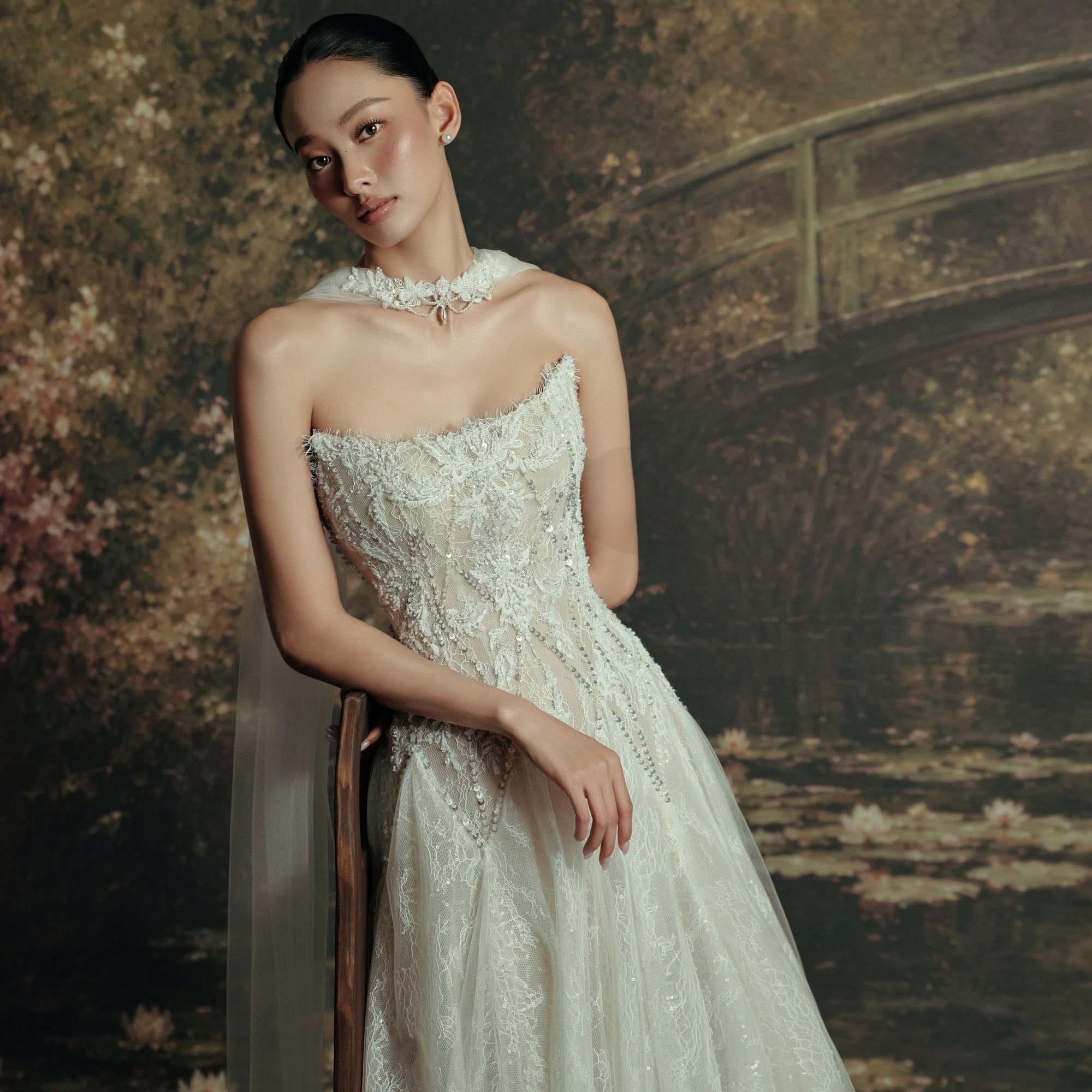 Boho Sparkly Wedding Dress