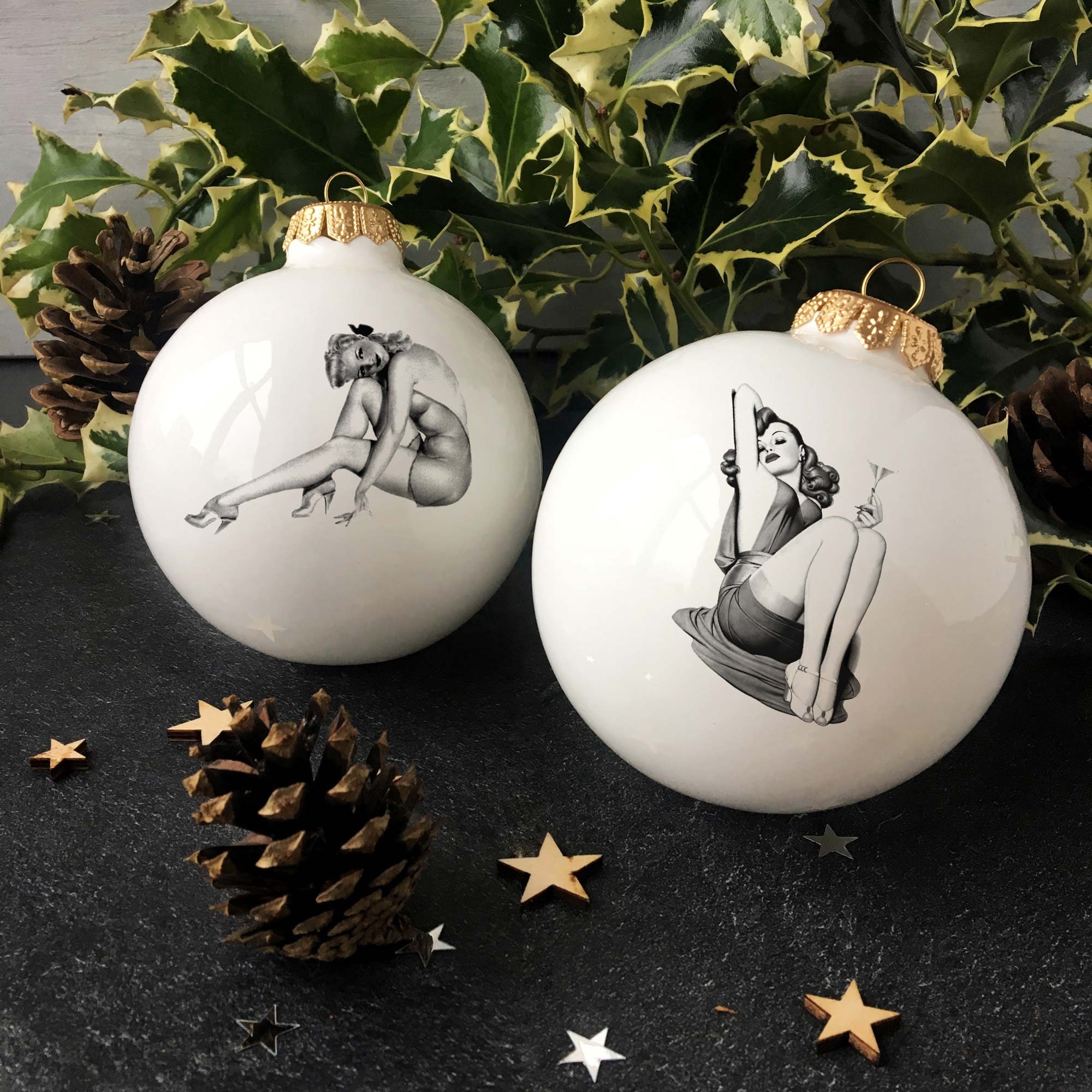 Pin up Girl Ornaments - Etsy