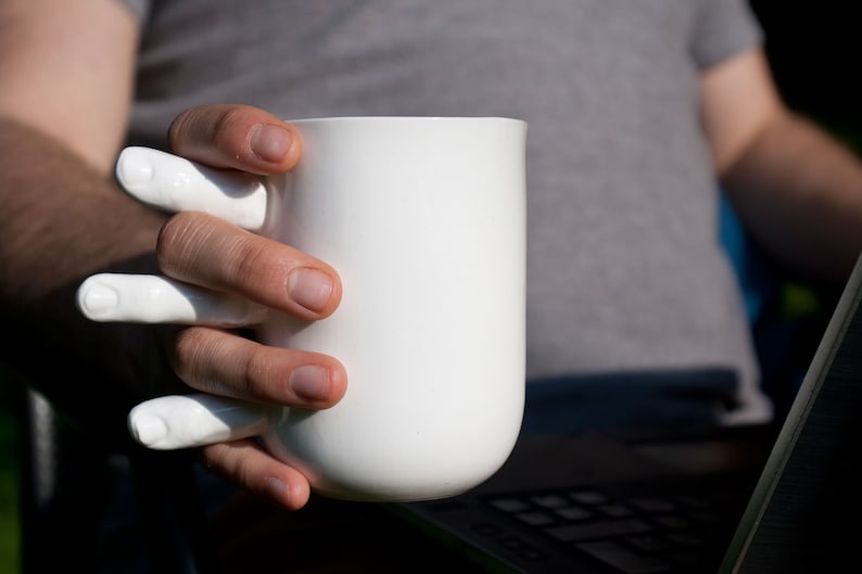 Funny Mug With Fingers